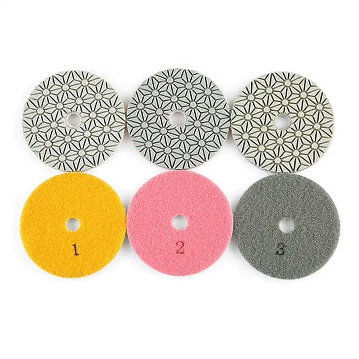 3-step Dry Wet Use Diamond Polishing Pad Stone Granite Marble