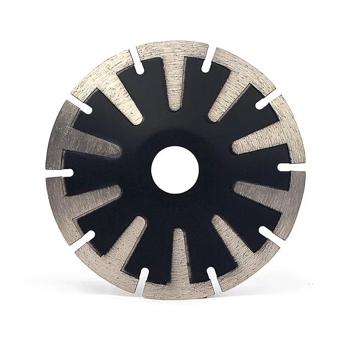 T-Segmented Curve Cutting Disc Diamond Blades For Granite Sink Hole